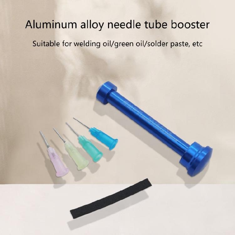 Aluminum Alloy Manual Syringes Dispenser Plunger Tool Solder Flux Pastes Booster