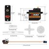 Micro Servo EMAX ES08MA II, Servo Analógico de Engranaje Metálico de 12g para Modelos RC, Brazos Robóticos, Proyectos STEM y Raspberry Pi (Paquete de 4)