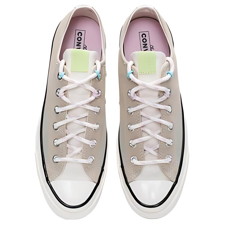 Converse Chuck Taylor All Star 70S Bekväma Mångsidiga Hållbara Lätta Låga Canvas-skor Unisex sneaker Off-White A07598C