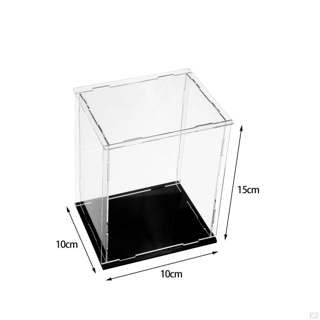 Acrylic Clear Display Case Collection Stand Organizer Transparent Assemble Storage Showcase