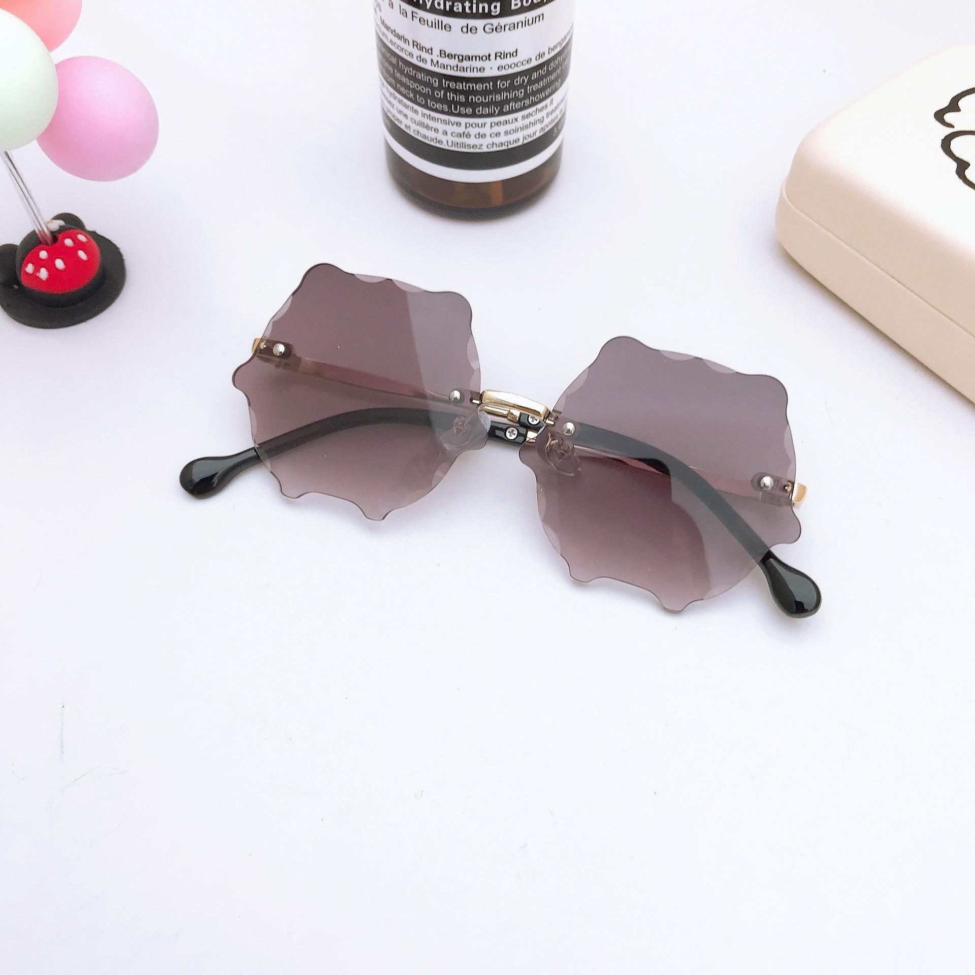 

Персонализированные детские солнцезащитные очки Ocean Piece, круглые солнцезащитные очки Flower Waves, модные солнцезащитные очки для мальчиков и девочек