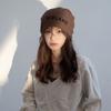 Hats Letters Autumn and Winter Confinement Hats  Showing Face  Versatile Wool Hats  Cold Hats  Piles of Hats Trendy