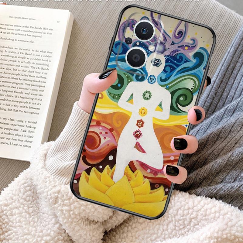 The Mandala Chakra Insist Yoga Case For OPPO Reno 13F 13 12 F 11 8T 7 8 10 Pro OPPO Find X8 X6 Pro X3 X5 Lite Cover Fundas
