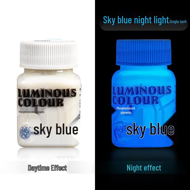 Glow-in-the-Dark Fluorescent Pigment Set for Kids - Perfect for DIY Clothes, Shoes, Plaster Dolls, and Hand-Painted Crafts!