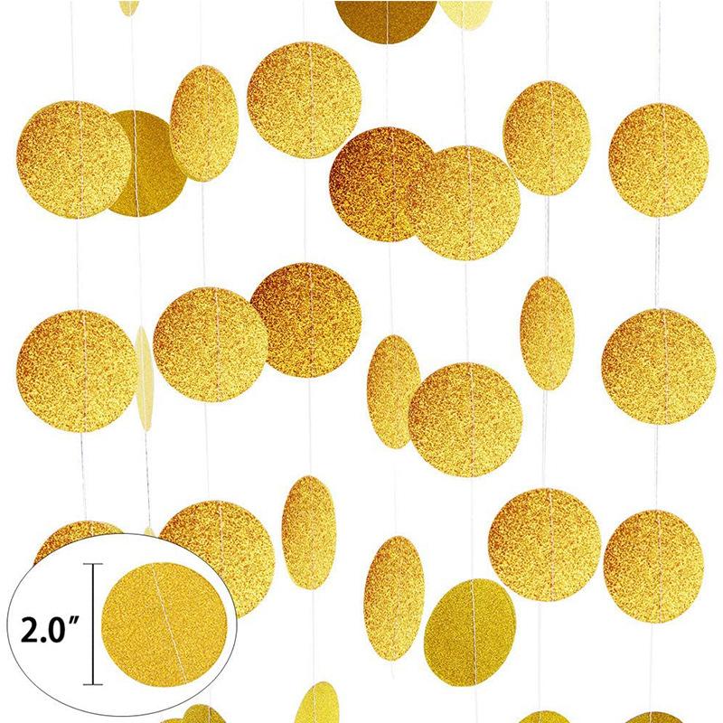 Hawaiian Party Decorations - Gold Glittery Aloha Banner for Hawaii Tropical Luau Themed Party Supplies