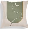 Nordic Geometric Green Pillow Cover Summer Plant Sofa Pillow Cover Cushion Cover Premium Durable Quality Useful