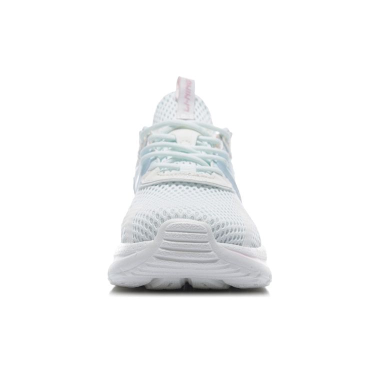 Li Ning Flow Cloud Non-Slip Wear-Resistant Low-Top Running Shoes Women Sneakers Light-Blue AGLR036-4