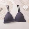 Southeast Asia Cross-border Hot Selling French Triangle Bra: Wireless, Fixed Cups, Thin Straps, Beautiful Back Design
