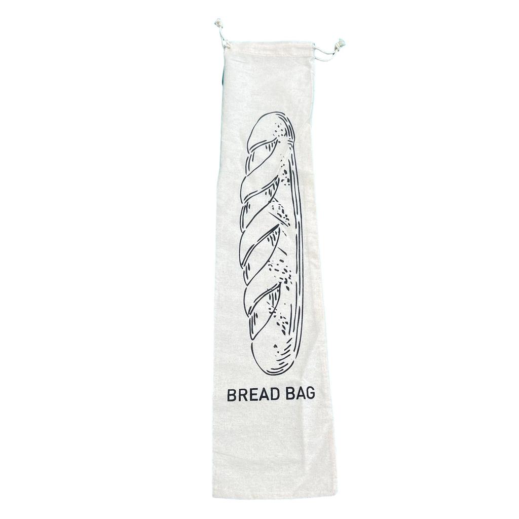 Practical Drawstring Linen Bread Bags Sustainable and Breathable Packaging Pouch Perfect for Bread Fruits and Snacks