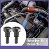 TWO  Fuel Line Quick Connect Straight Push-On Adapter Connector for 3/8 to 3/8