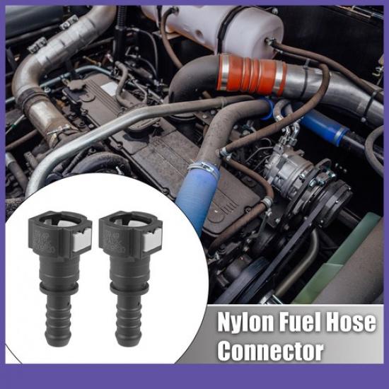 TWO  Fuel Line Quick Connect Straight Push-On Adapter Connector for 3/8 to 3/8