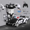 Multifunctional RC Car, Electric RC Car, Transforms Into a Robot, High Stability, Shockproof, Kids' Toy, Popular Gift (Rechargeable, Black)