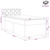 Box Spring Bed with Mattress and Headboard Blue 80 x 200 cm Fabric