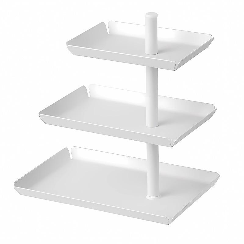 Rotatable Storage Rack: Multi-Purpose Tray for Snacks, Pastries, Fruits, and Cosmetics