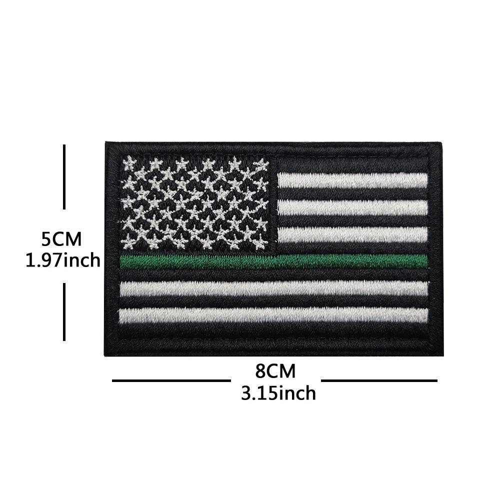 Toppa con Bracciale in Velcro Bandiera Americana - Distintivo Ricamato Star-Spangled Banner