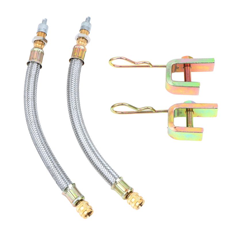 2PCS Heat-Resistant Aluminum Alloy Car Tire Valve Extension Stem High Quality Universal Auto Part for Truck RV Trailer