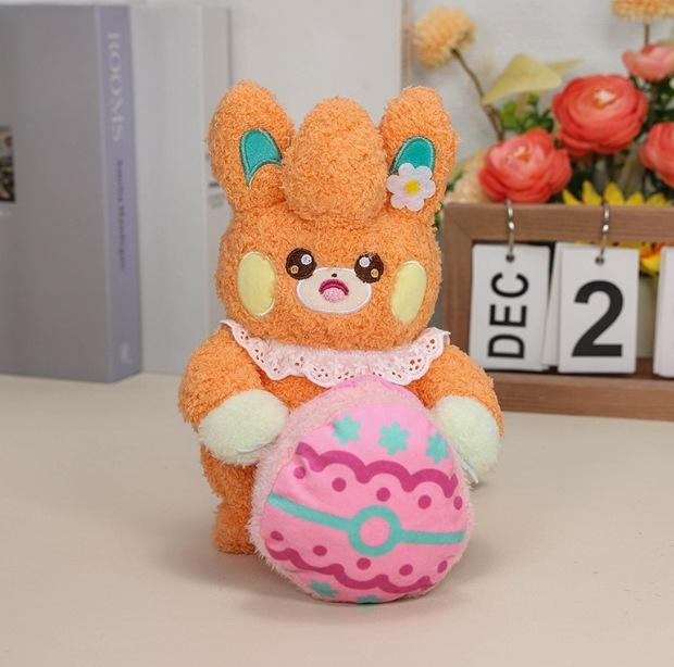 

Monsters Pocket Scorbunny Plush Toy Cartoon Stuffed Animal Doll Easter Gift оранжевый