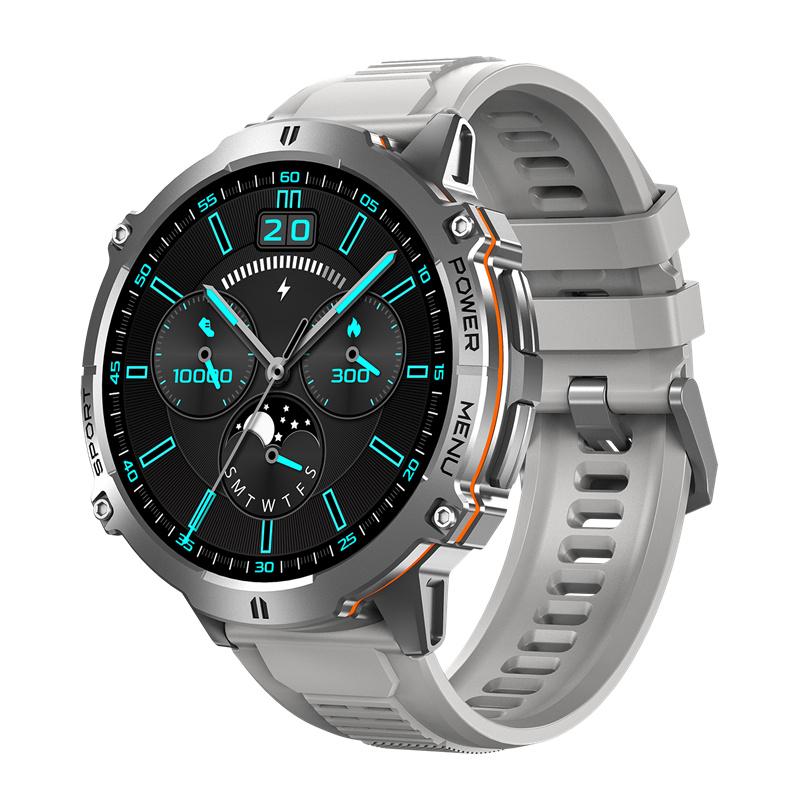 

Amoled Экран Мужские X3 Смарт-часы Компас Высотомер Барометр Мониторинг Здоровья Спорт на Открытом Воздухе Фитнес-трекер Смарт-часы серебряный