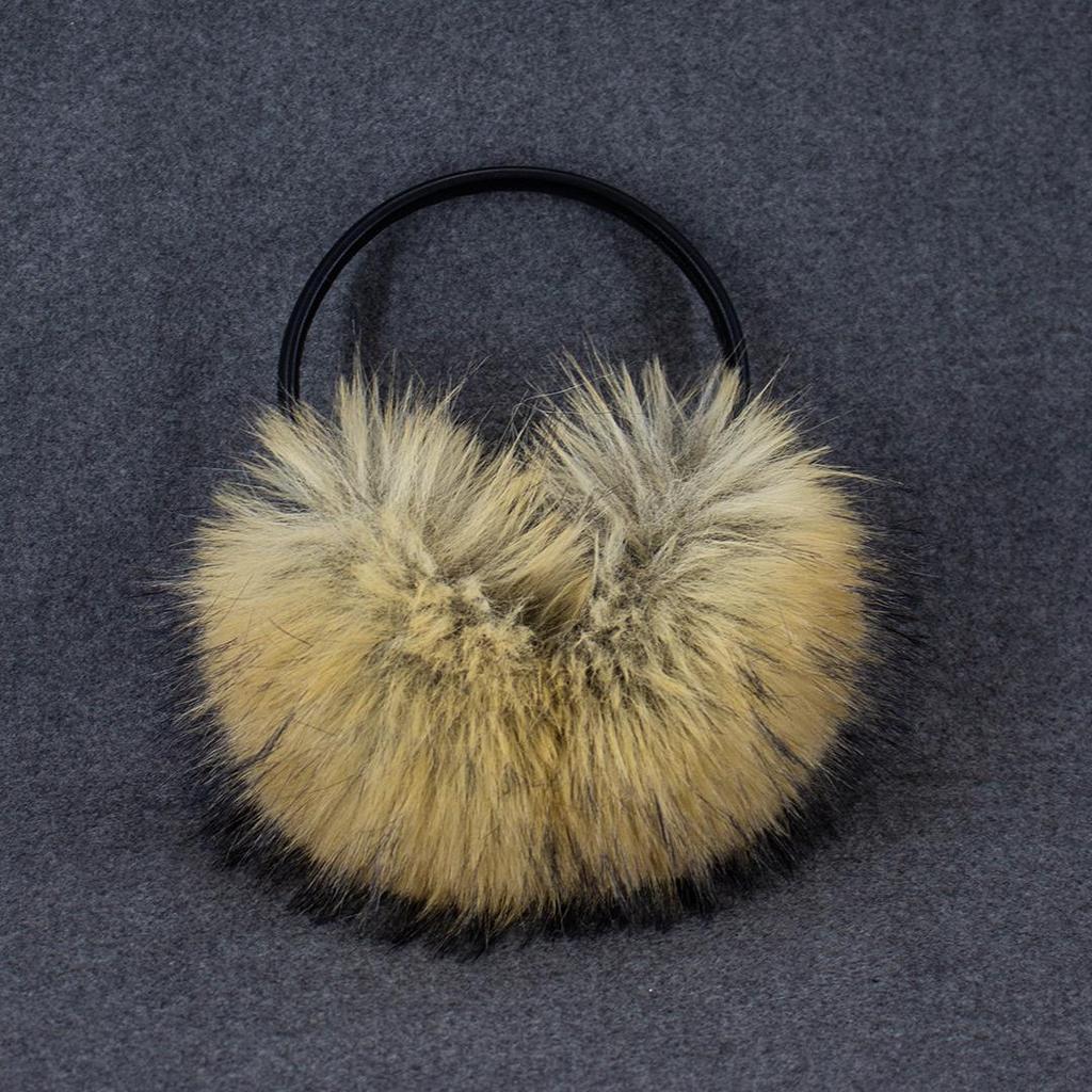 Unisex Damen Kinder Winter Kunstpelz Ohrenschützer Niedlich Weich Plüsch Über dem Kopf Warm Ohrwärmer Winddicht Flauschig Ohrenabdeckungen