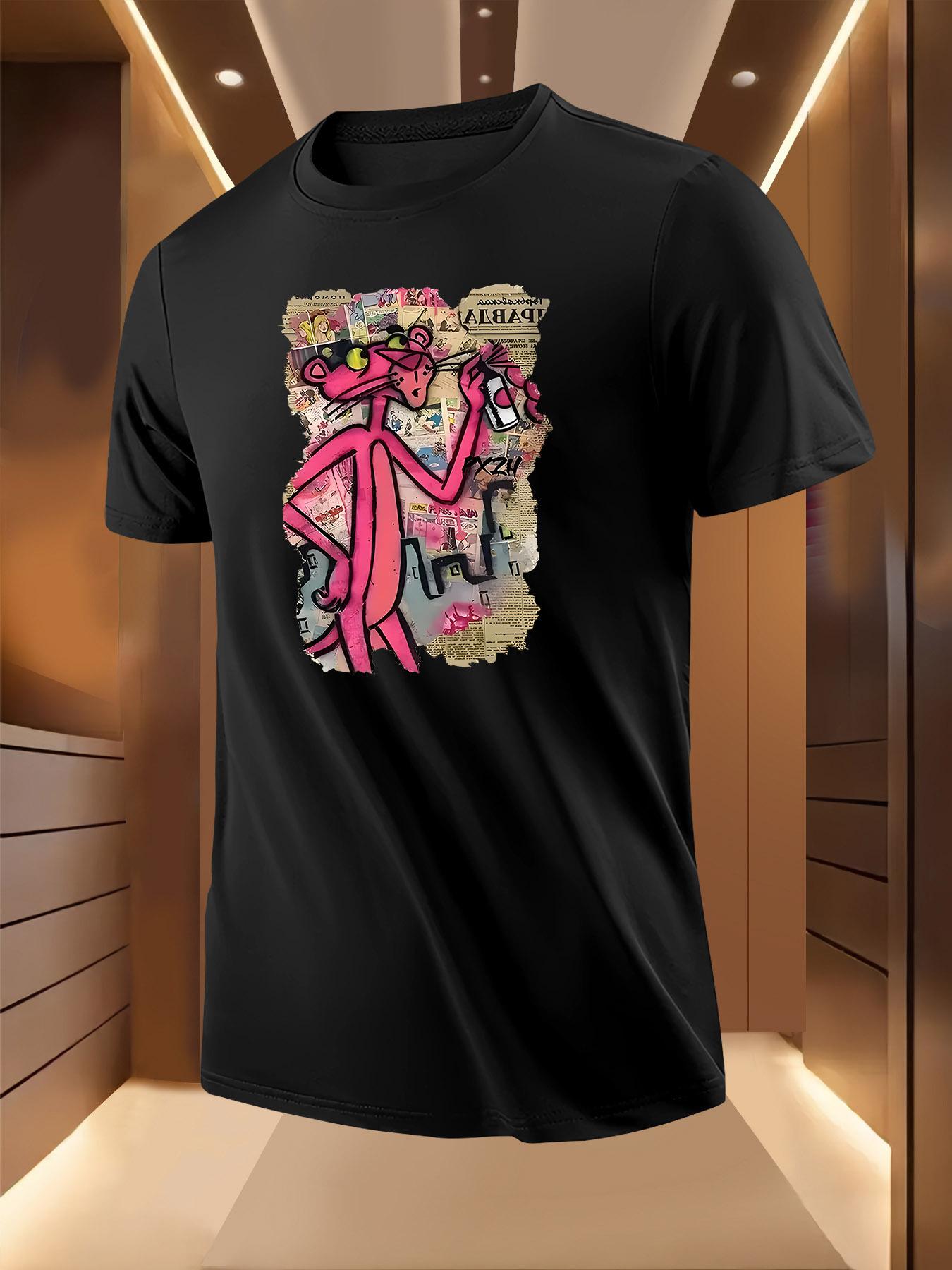 Pink Panther Graphic Print Tshirt - Lightweight Breathabl... XXL