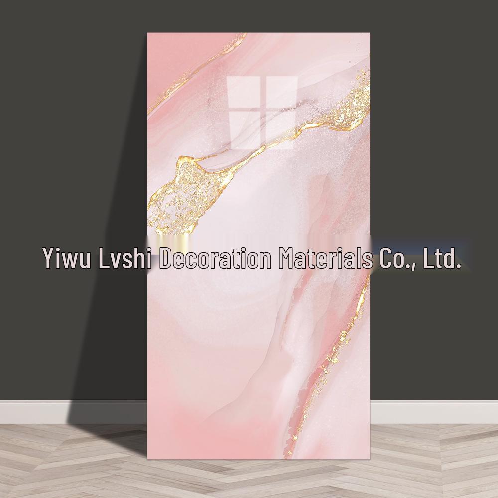 Waterproof Marble Imitation Tile Wall Sticker for Kitchen Renovation - Oil & Moisture Resistant, Self-Adhesive Decor.