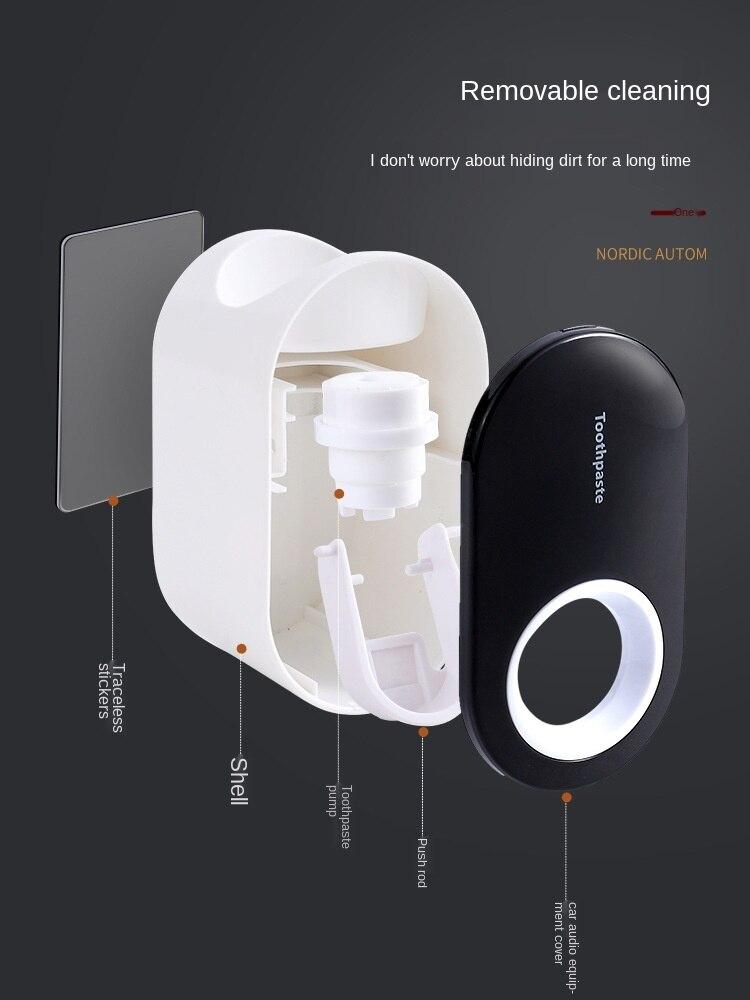 Bathroom  Accessories Set Automatic Toothpaste Dispenser Dust-proof Toothbrush Holder Wall Mount Toothpaste Squeezers Dropship