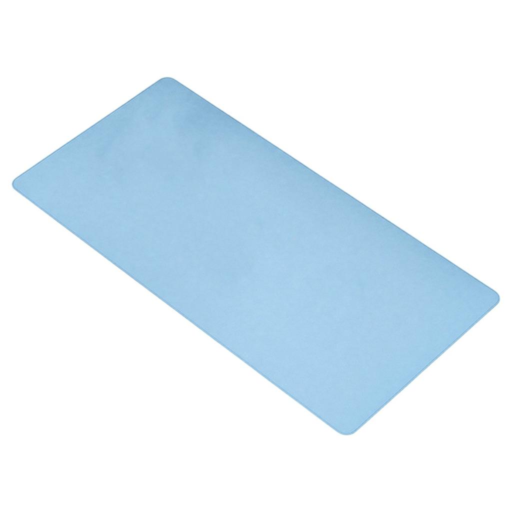 Double-Sided Leather Desk Pad 40 x 90cm Waterproof Mouse Pad for Office/Home with Leather Strap