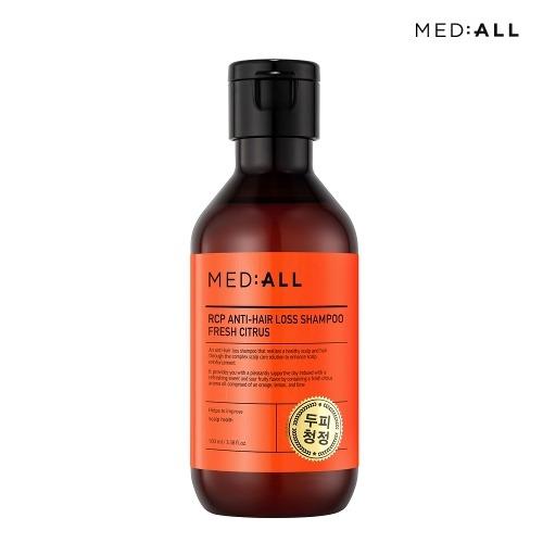 MED:ALL Scalp Cleansing, Hair Loss, Dandruff Relief, Mildly Acidic Shampoo 100ml, Citrus Scent_630774