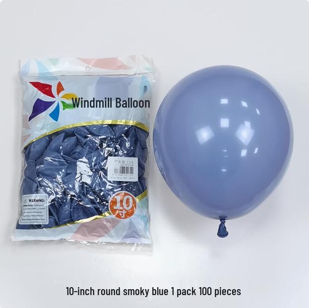 Windmill Pattern 10" Round Latex Balloons - Pack of 100 for Weddings & Birthdays