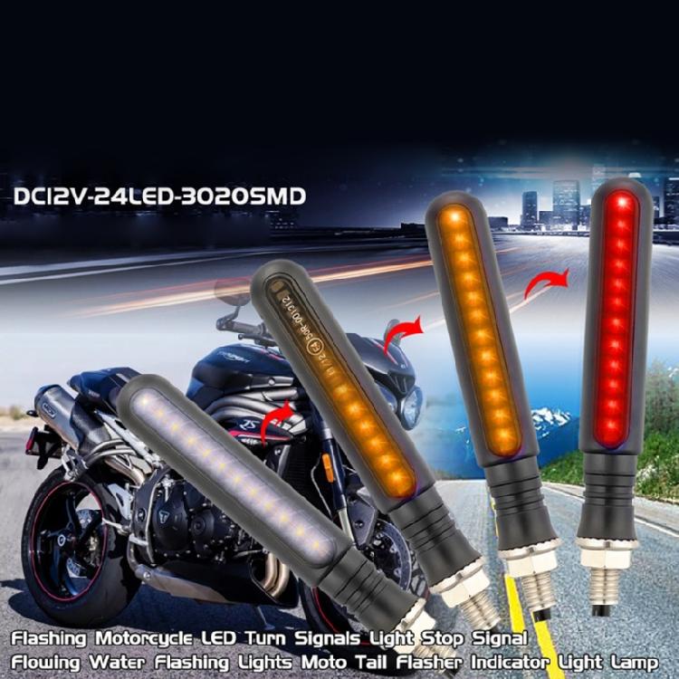 Motorrad Seitenspiegel LED Blinker Leuchte Sequenziell Fließender Blinker 2 Stück