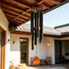 Metal Wind Chime with 6 Aluminum Tubes Garden Hanging Chimes Weather Resistant Wind