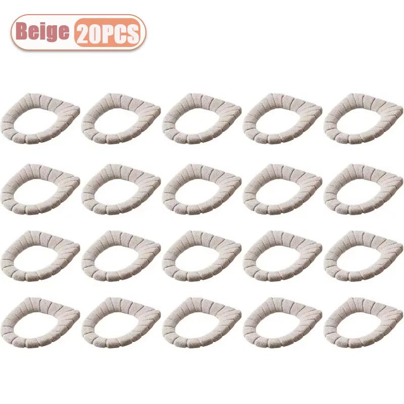 1-20PCS Non Slip Toilet Seat Cover Winter Warm Fleece Lined Universal Size Easy to Clean Bathroom Comfort Essential