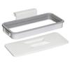 Over Door Cabinet Garbage Holder Alloy Hanging Trash Rack Kitchen Cupboard Waste Container