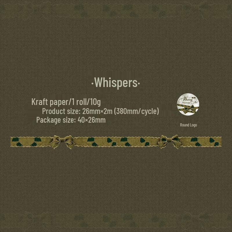 

Ketchup Girl Weaving Art Series: Irregular Die-Cut Adhesive Tape for Gift Wrapping & Journaling, 6 Styles
