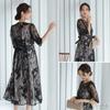 Aunii Party Wedding Party Occasion 321155 Size Women's Dress, Dress, Dress, Dress, (Blue Gray, 4L)