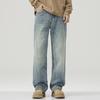 Jeans Men's Spring New American Trendy Brand Loose Straight Wide Legs Retro Old Casual Pants Men