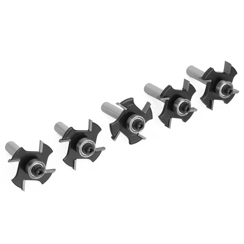 For DIY Woodworking Ball Bearing Cutter Router Bits Ball Bearing T-Slot Cutter Cutter Anti-Rebound Design For Drawer Making