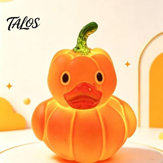 Decorative Lights Glowing Resin Duck Figurine with LED Light, Night Light for Living Room Handcrafted Decoration Bedroom Windowsill, Festive