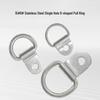 Stainless Steel D-shaped Carabiner Pull Ring 15# 8# Hook Buckle