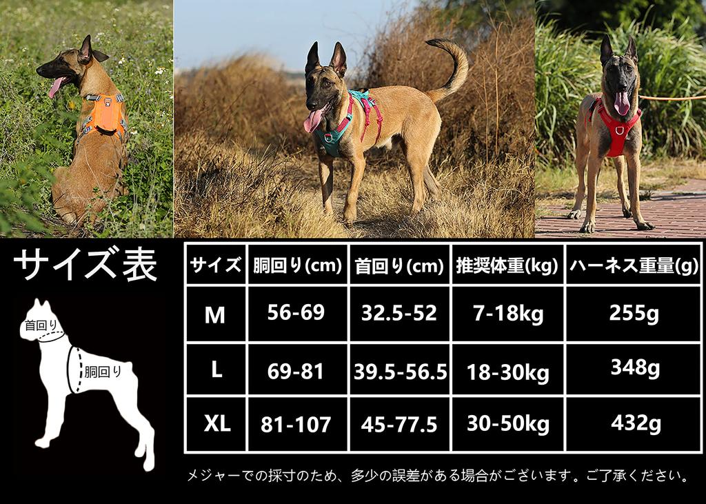 Paradise PRO Dog Official Japanese Double Easy To Durable Neoprene for Medium and Large Dogs Red J&C Harness, Retailer, Anti-Slip, H-Shaped, Attach,