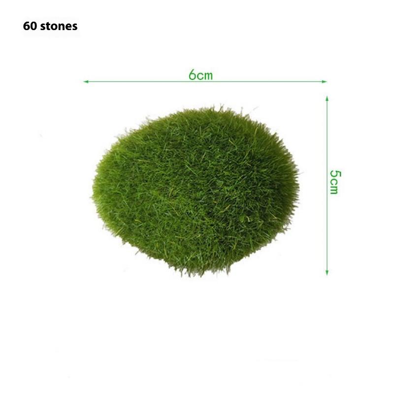5/10PCS Fake Green Moss Stone Artificial Foam Moss Rocks Micro Landscape DIY Crafts For Home Garden Flower Pot Decoration Stone