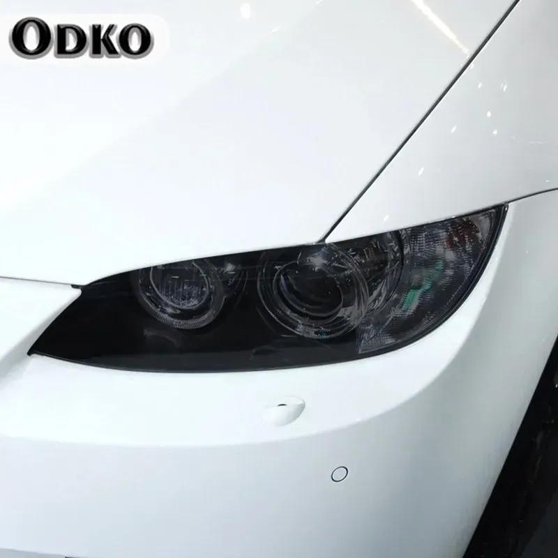 Kouřová černá ochranná fólie na světlomety auta Průhledná TPU samolepka na přední světla pro BMW M3 E90 E92 E93 2007-2013 Příslušenství