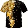 Men's Retro 3D Graphic Print T-Shirt - Perfect for Daily Wear and Vacation