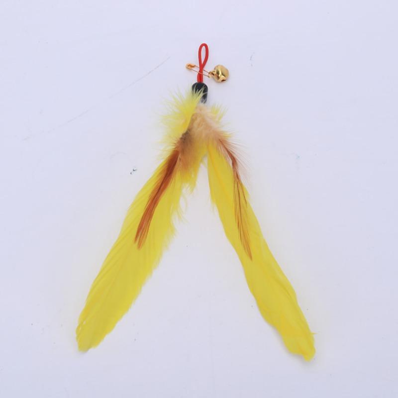 Cat Teaser Replacement Head Toy, Feather Replacement Head Toy, Chicken Feather Replacement Head Cat Toy