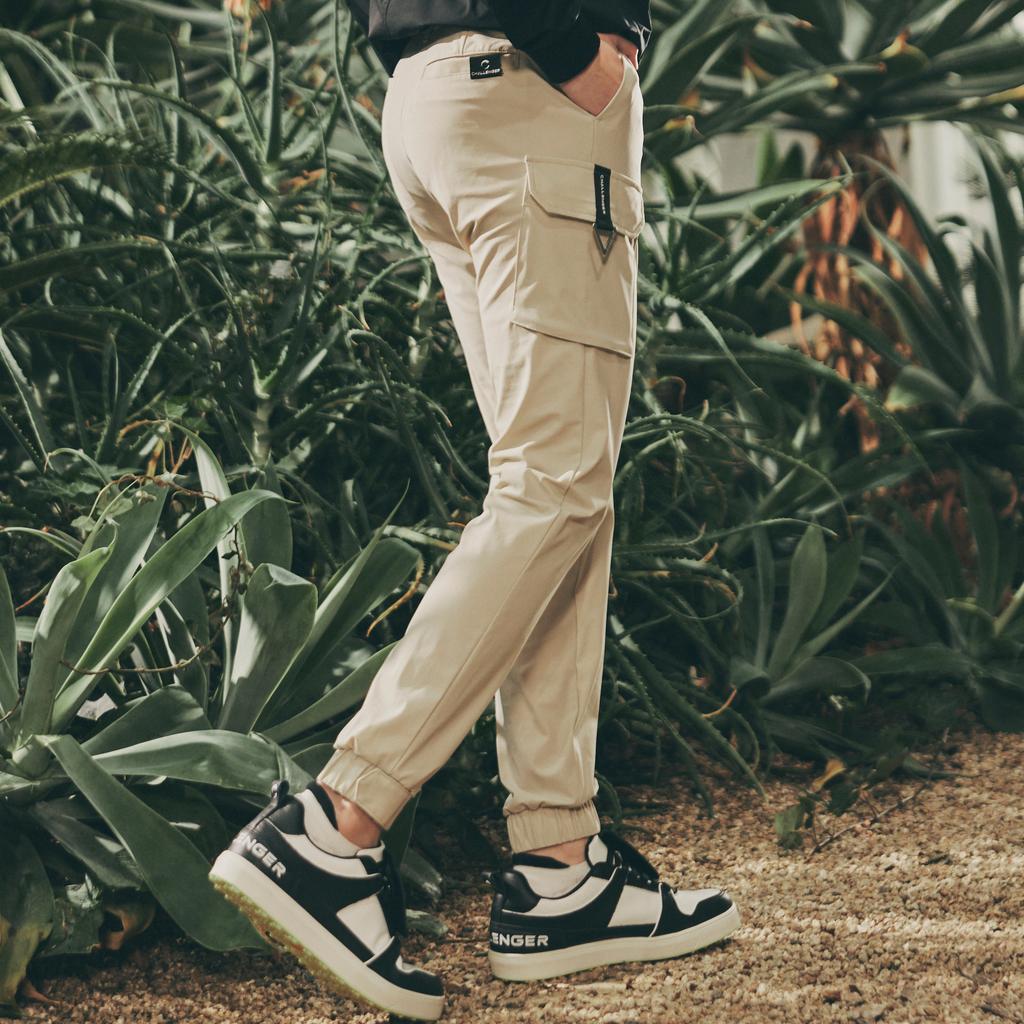 CHALLENGER Lightweight Stretch Cargo Mini Pocket Women'S Jogger Pants Light Beige