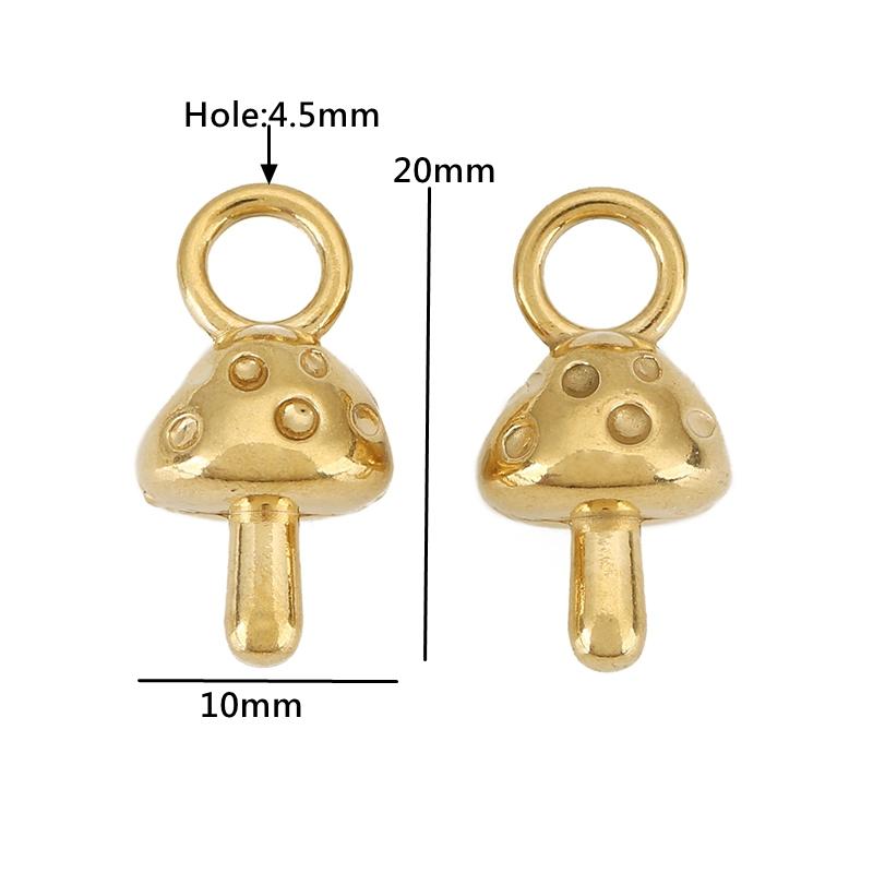 3pcs Lipstick Rabbit Conch Lovers Charms Skull Heart Mushroom Stainless Steel Pendants for DIY Necklace Bracelet Jewelry Making