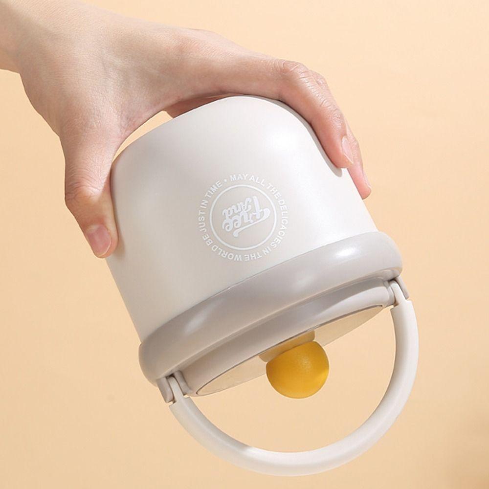 500/600ml Soup Cup Portable Storage Bottles Sealed Bowl  For Breakfast Oat Milk Fruit Salad