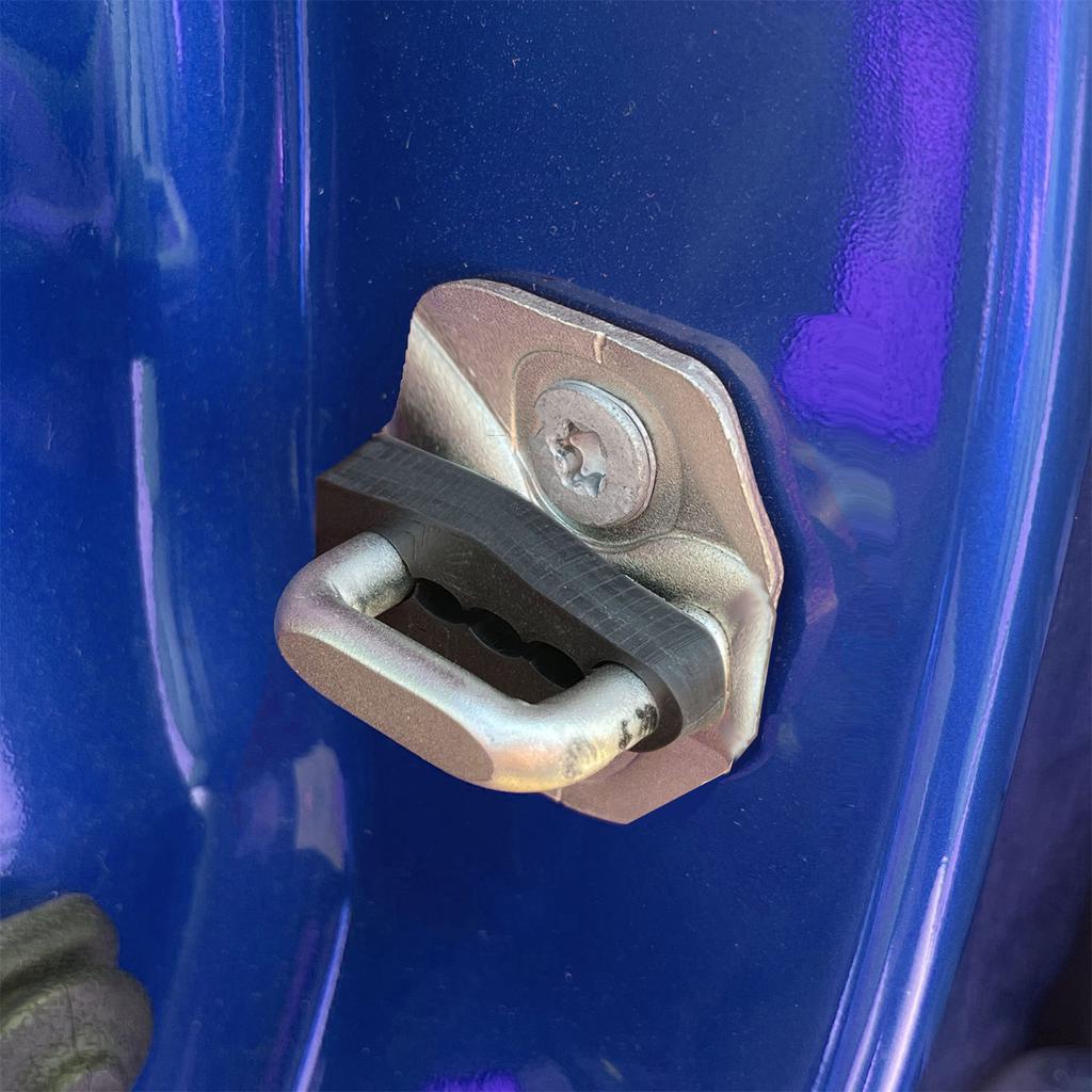 Pack of 4 Car Door Lock Dampening Pad Set Rubber Car Door Lock Cushions Set Reduce Noise & Shake Enjoy Quiet Closing