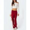 Edikted New Arrival American Niche Style Remy Ribbon Sweatpants Side Stripes Casual Wide-Leg Pants Easiest for Match Ladies