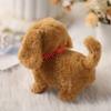 Cute Plush Robot Puppy Interactive Walking Simulated PuppyToy Barking Tail Wagging Stuffed Dog Plush Toy for Children No Battery